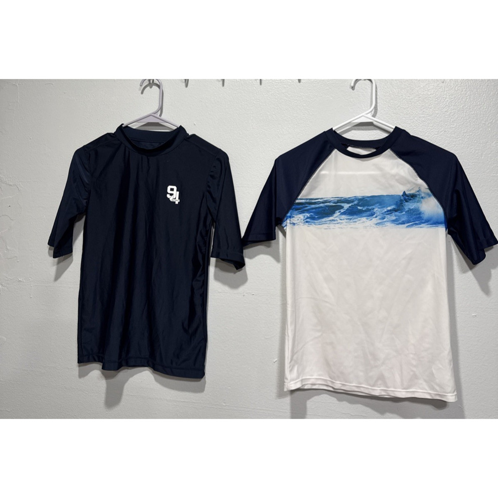 Boy Clothes XL (14-16) Old Navy Short Sleeve Swim Tee Stretch Pool Beach T-Shirt
